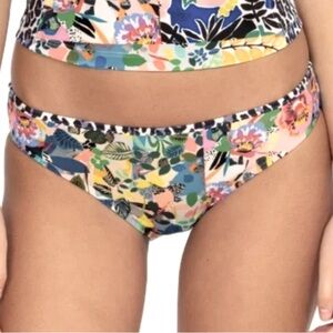 JOHNNY WAS Layla Floral Swimsuit Bottoms! Floral with Black & White! New. XL